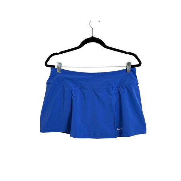 Nike Women's Bright Blue Athletic Pull On Skort Size Large - Picture 1 of 10